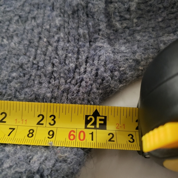 ⭐ Universal Thread Womens Blue Chunky Knit Sweater Oversized Sleeves XXL wool - Picture 7 of 8